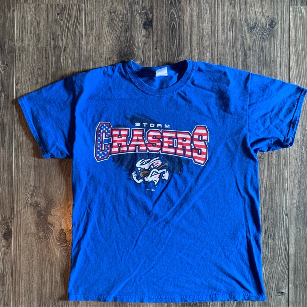 Blue Omaha Storm Chasers T-shirt